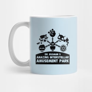 Dr. Eggman's Amazing Interstellar Amusement Park - Sillouette Black Mug